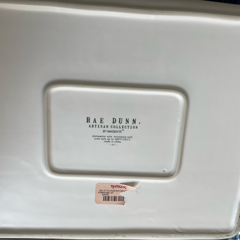 NWT Rae Dunn Green Bean Casserole Dish